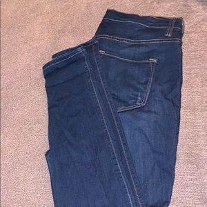 High rise skinny jeans